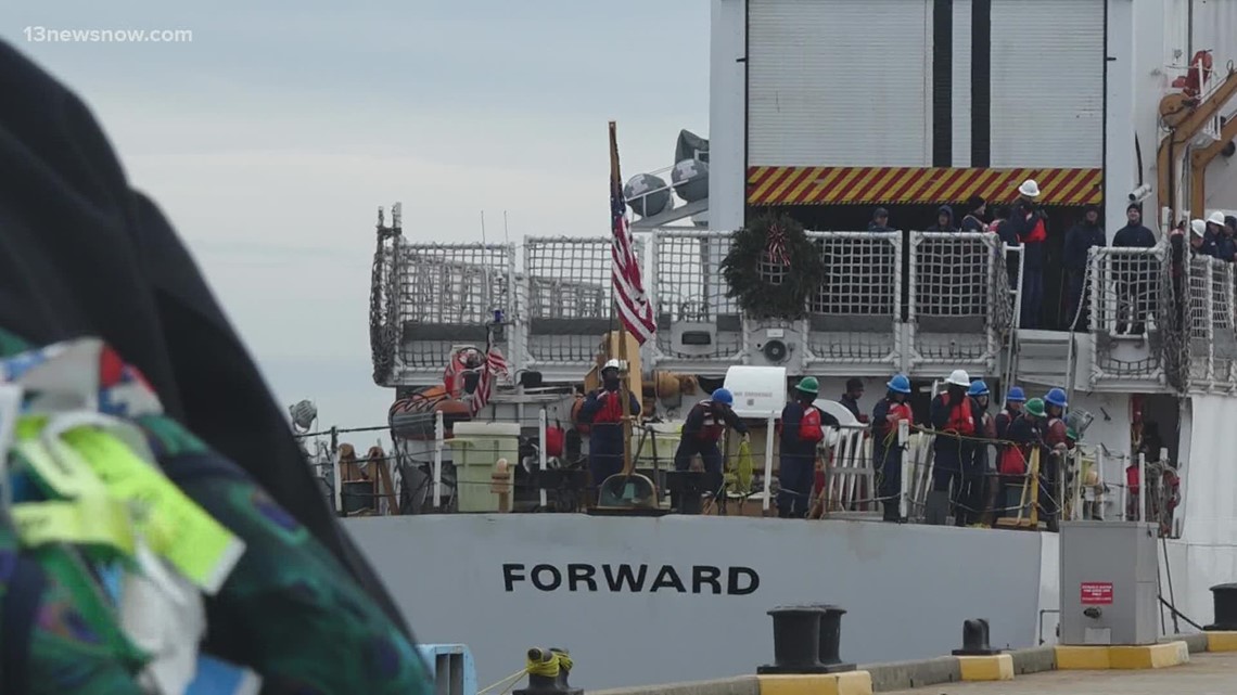 USCGC Forward Returns Home To Portsmouth After 2 Month Deployment