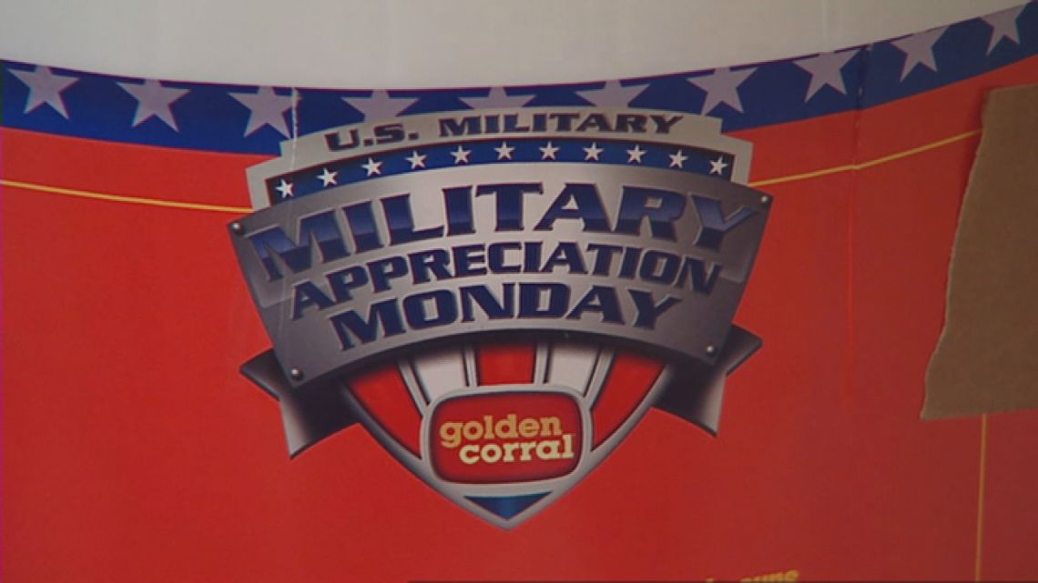 News Now Then Golden Corral S Military Appreciation Night