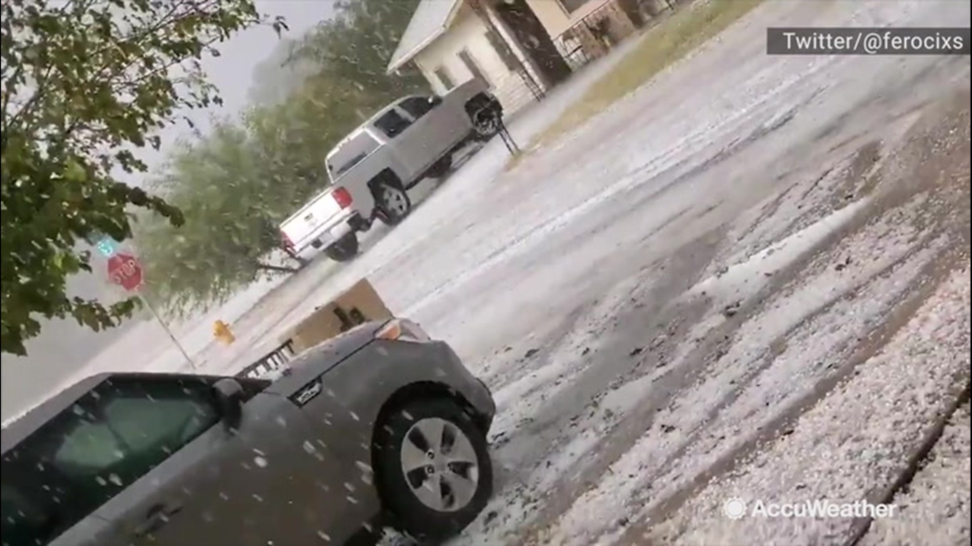 The roads of Avondale, Arizona, were filled with water on Nov. 21, due to the relentless downpour of rain and hail that hit the town.