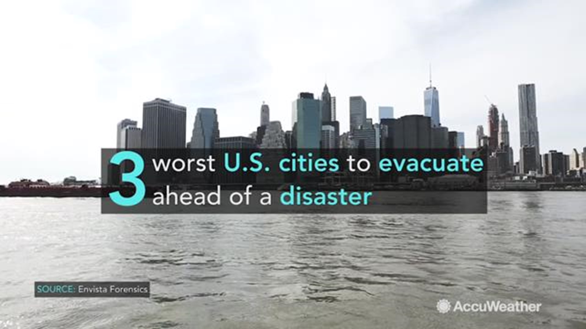 A study from Envista Forensics shows that in the event of a disaster, these three cities might have the hardest time evacuating its residents.
