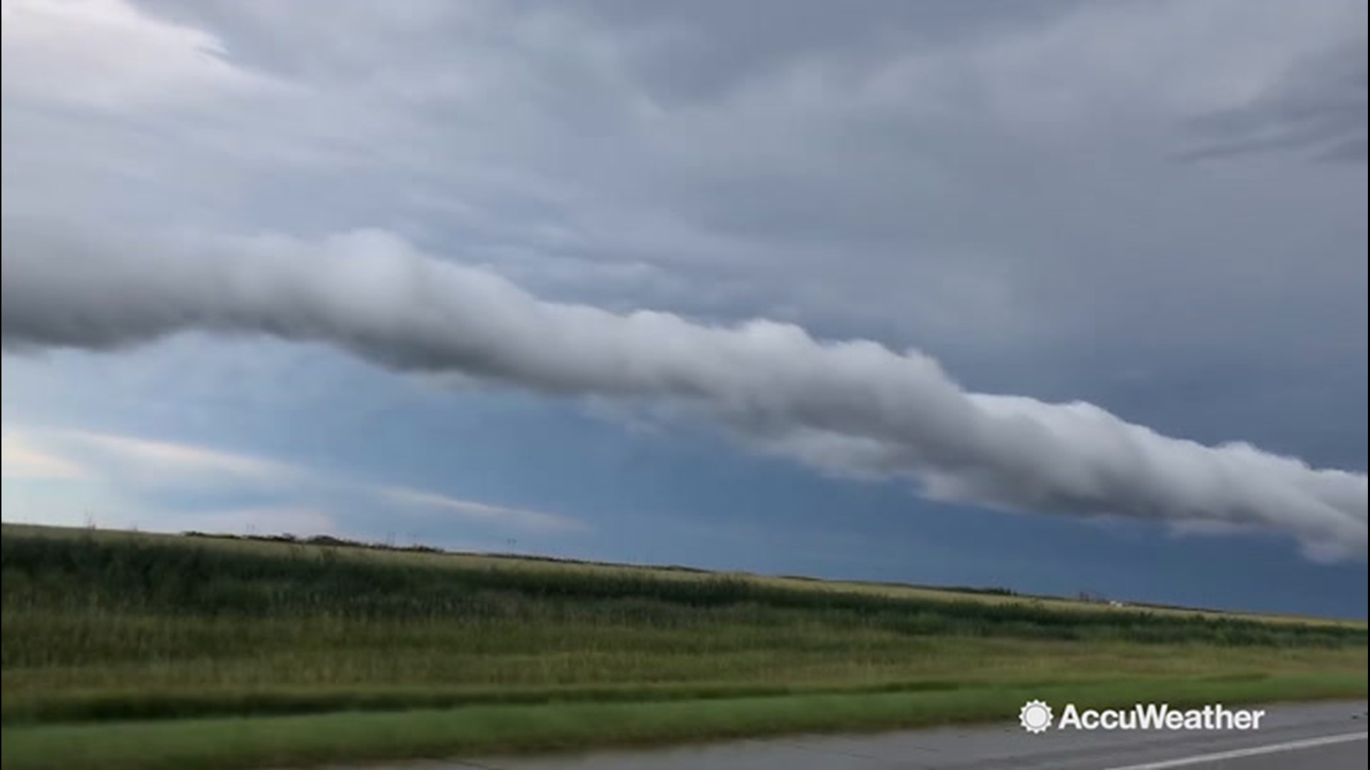 Storm chaser Reed Timmer came across a gorgeous rope cloud formation while driving in Burlington, Colorado, on Aug. 13.