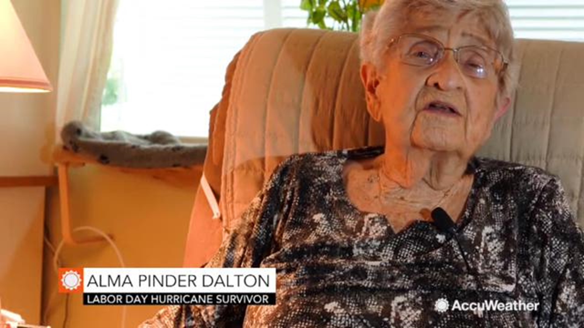 AccuWeather reporter Jonathan Petramala visited a survivor of the 1935 Labor Day Hurricane that devastated the Florida Keys.  She shares her own experience from the storm and her hopes that no one will ever have to deal with such a powerful storm again.