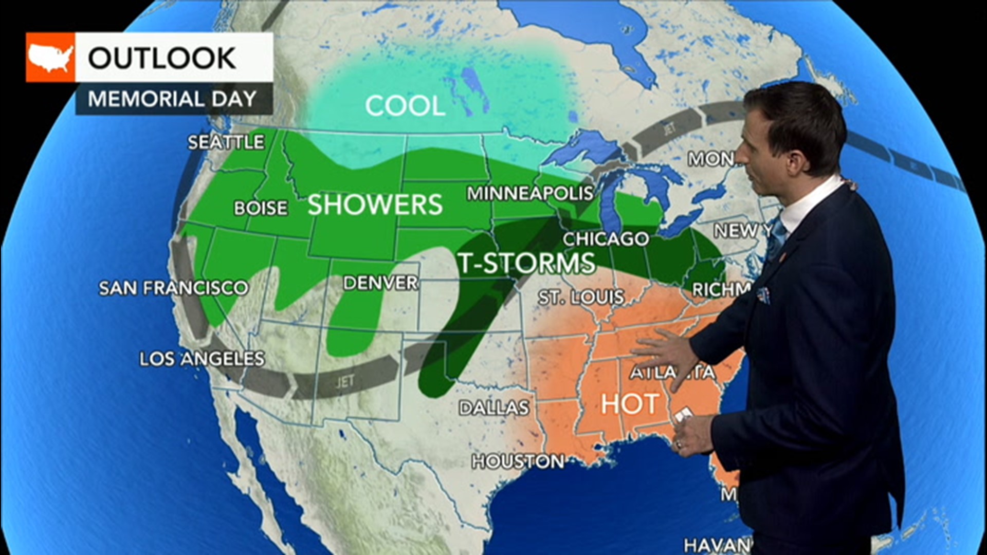 Severe storms could pose travel impacts to millions of Americans in the central U.S ahead of the holiday.