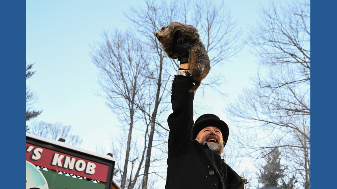 Punxsutawney Phil is said to have seen his shadow, forecasting 6 more weeks of wintry weather