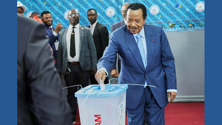 World's oldest president, Paul Biya, wins Cameroon election at 92