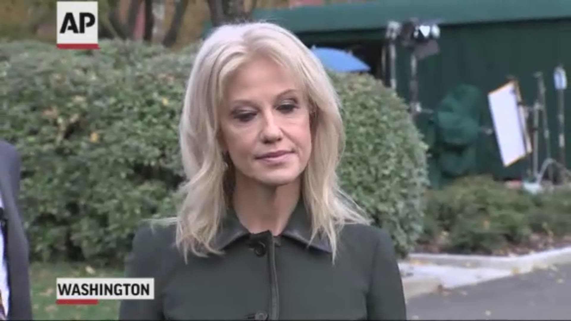 White House counselor Kellyanne Conway says the exit of Attorney General Jeff Sessions is "not a constitutional crisis." (AP)