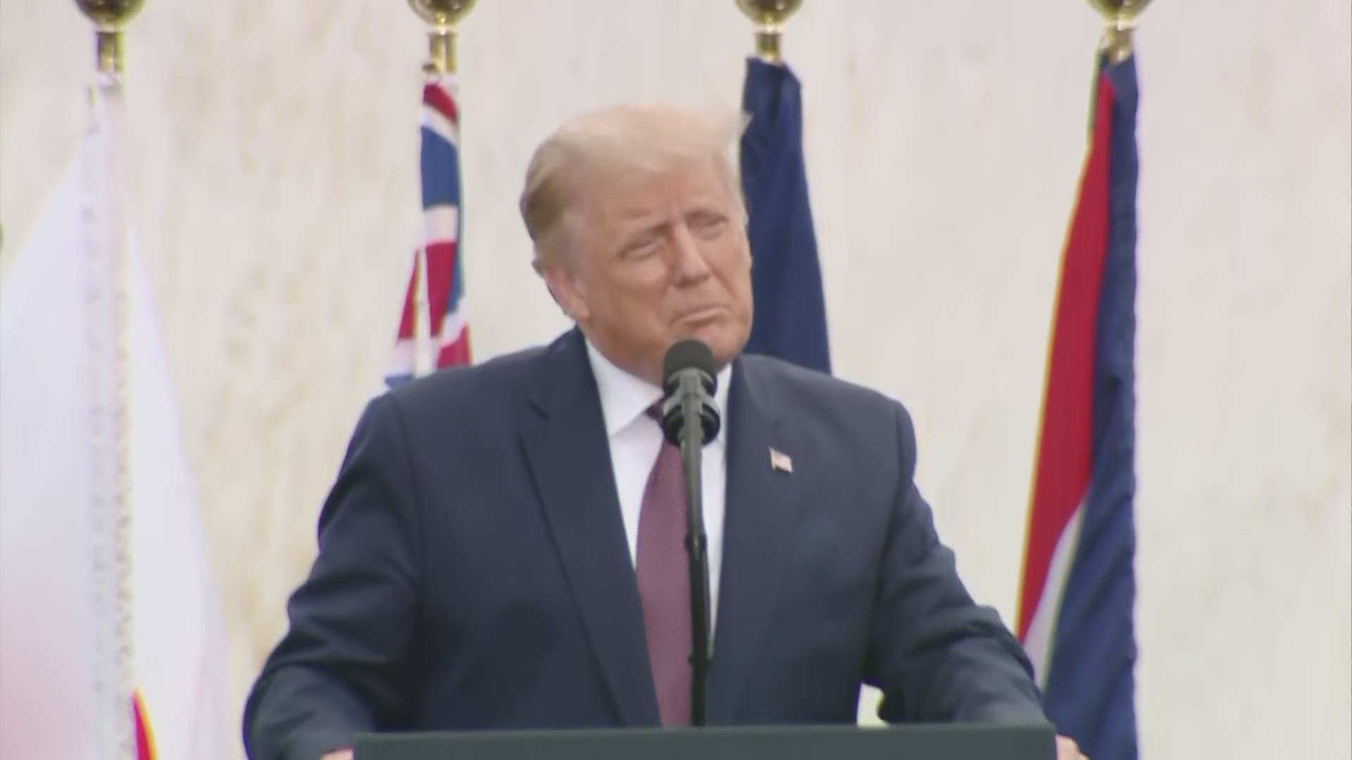 President Donald Trump remembers those lost on 9/11 at the Flight 93 memorial in Shanksville, Pennsylvania.