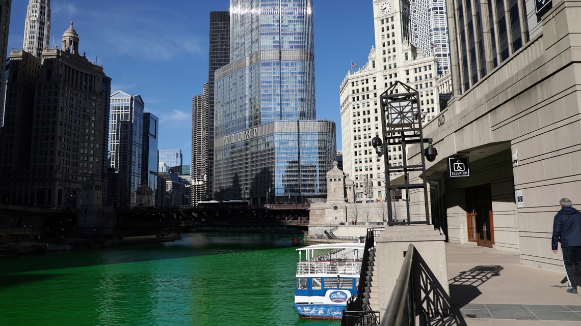 Chicago River dyed green for St. Patrick's Day in surprise move