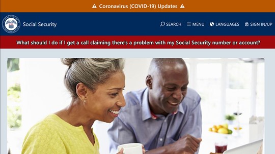 My social security website fully operational after weekend issues 