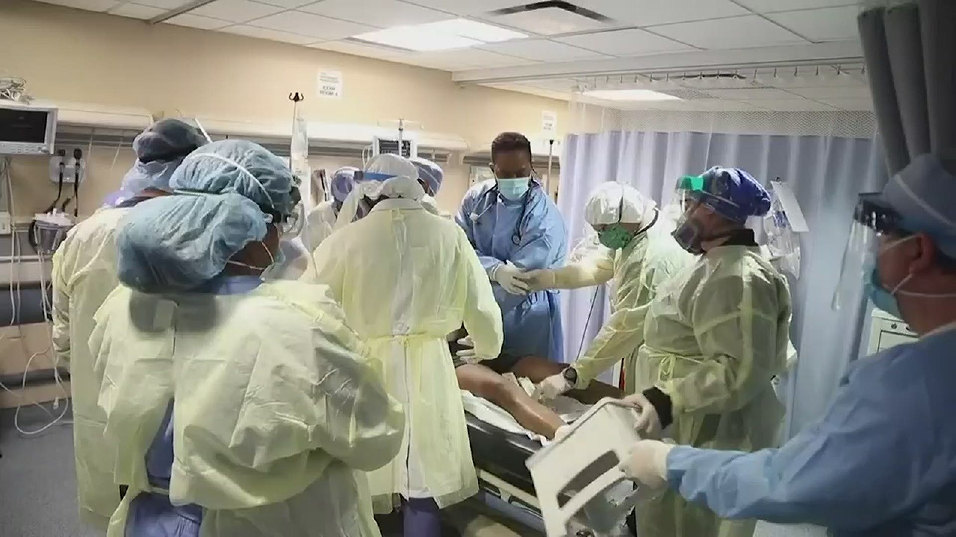 Warning: This video could be disturbing to some viewers. Doctors battle COVID-19 in Westchester, where 900 people have died, making it a new coronavirus hot spot.