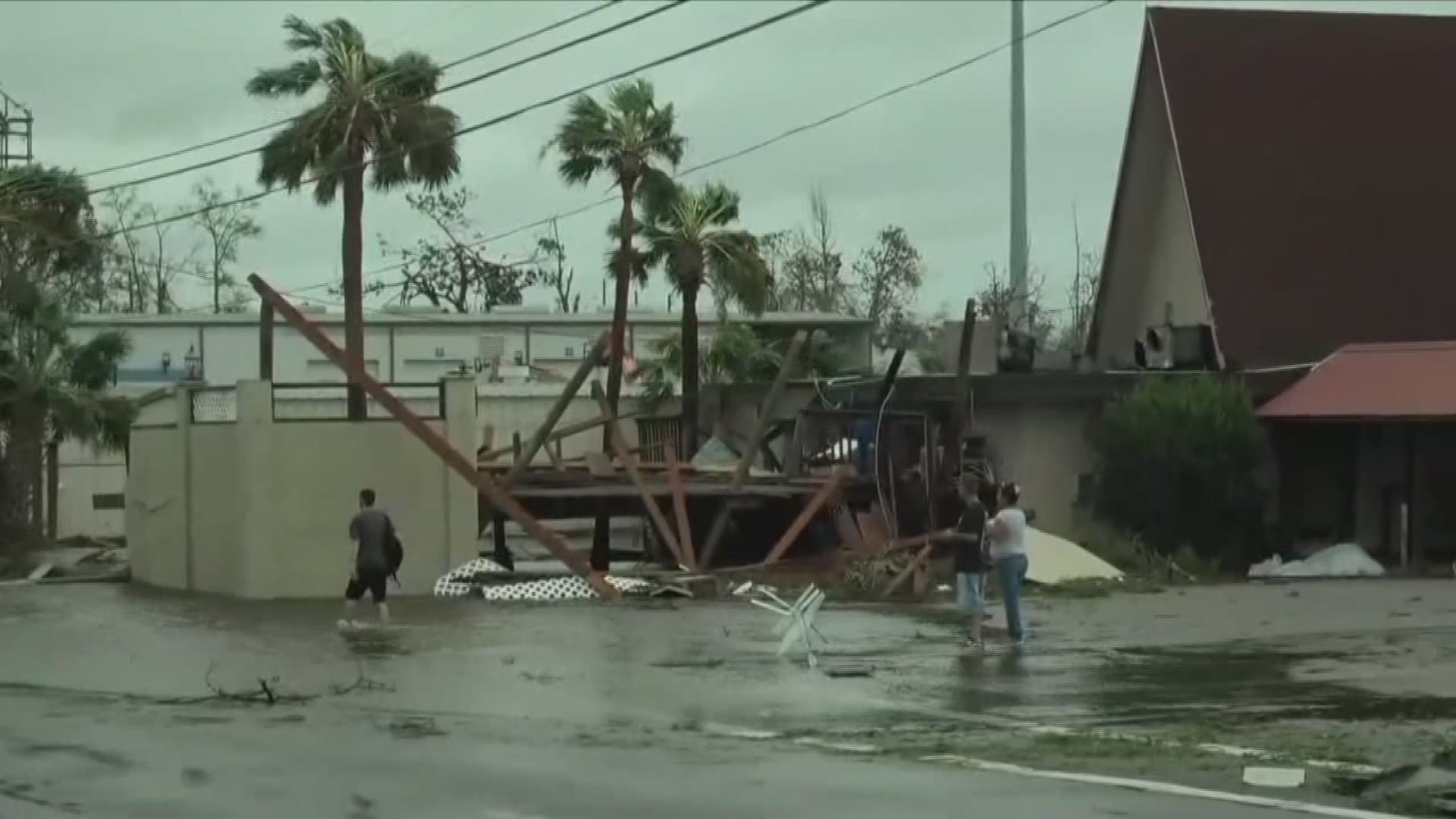 Hurricane Michael made landfall hit the Florida Panhandle as a powerful category 4 storm, causing destruction in parts of Panama City.