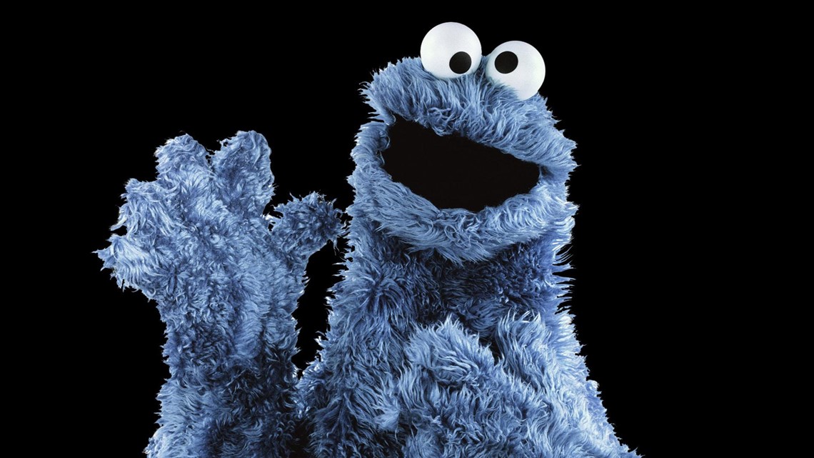 Rock formation resembles Cookie Monster from 'Sesame Street'