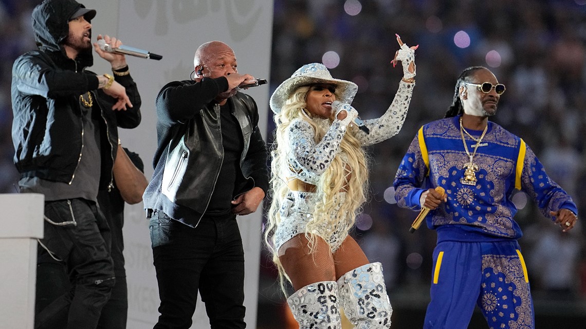 Super Bowl halftime performers Mary J. Blige, Dr. Dre and Snoop Dogg vow to  open doors for more hip-hop