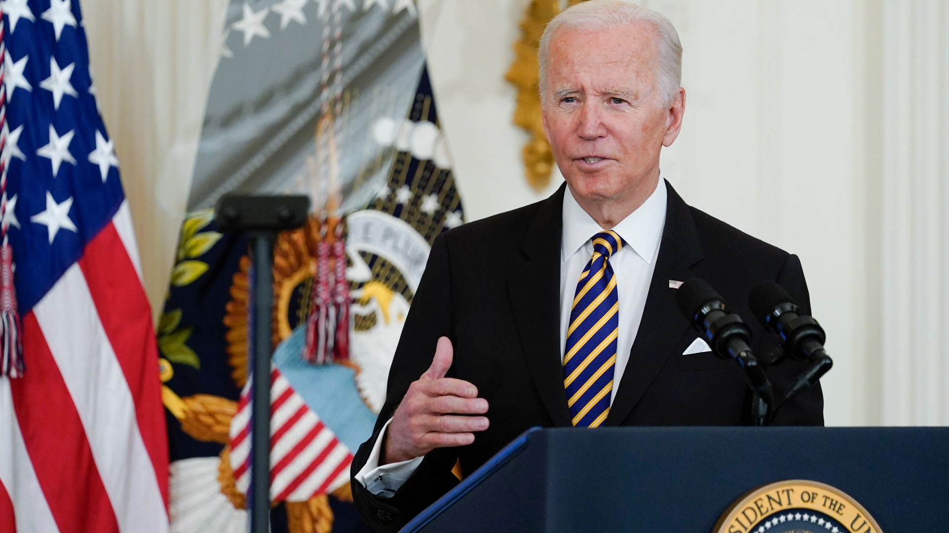 Biden said that the package would also help offset high global food prices, which he said is partly due to Ukraine's wheat exports dropping from Russia's war.
