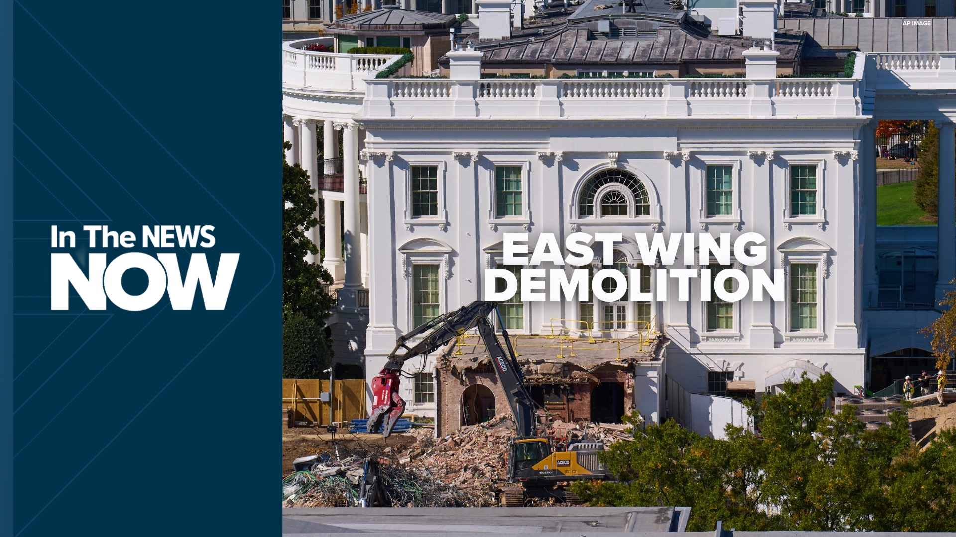 The entire White House East Wing has been demolished as President Trump moves forward with construction of a new 90,000-square-foot ballroom.