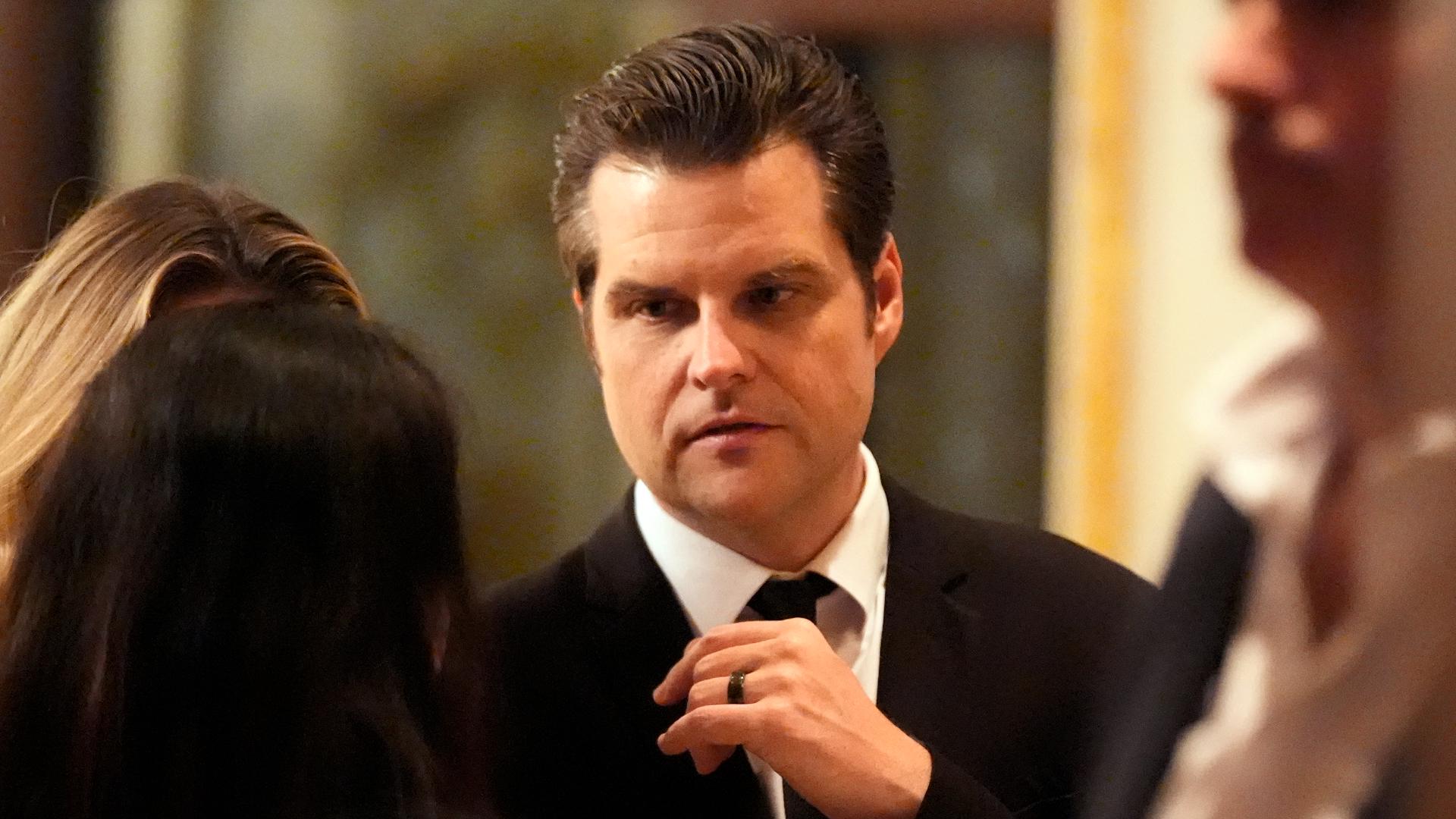 President-elect Trump’s pick for attorney general, Matt Gaetz, was once embroiled in a sex trafficking investigation by the Justice Dept. he's been tapped to lead.