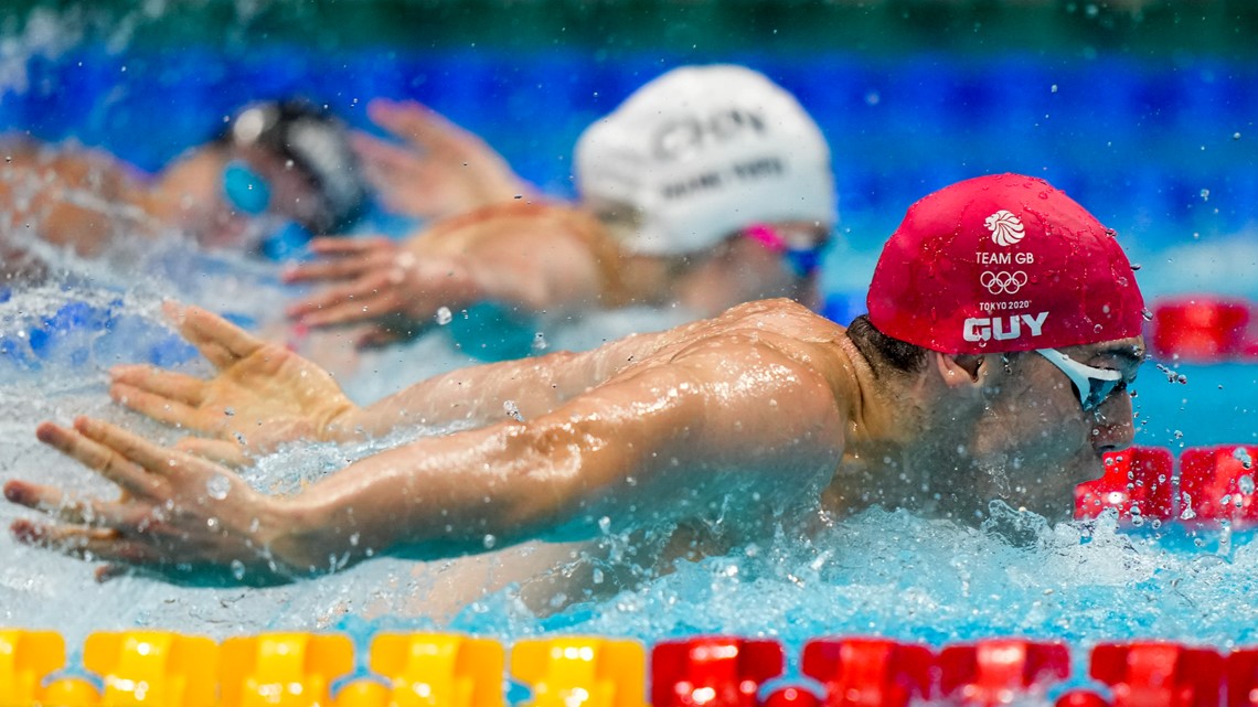 Britain wins Olympic debut 4x100meter mixed medley relay