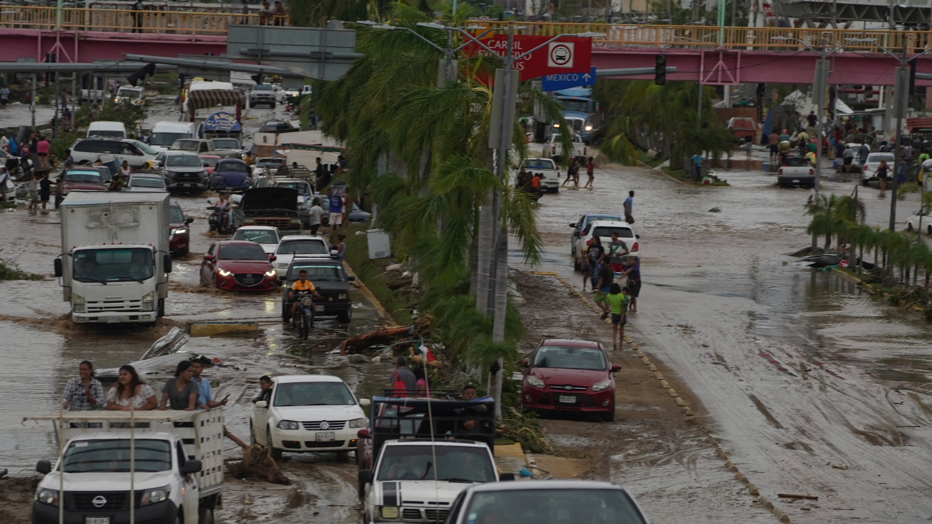 The early images and accounts were of extensive devastation in Acapulco, toppled trees and power lines lying in floodwaters.