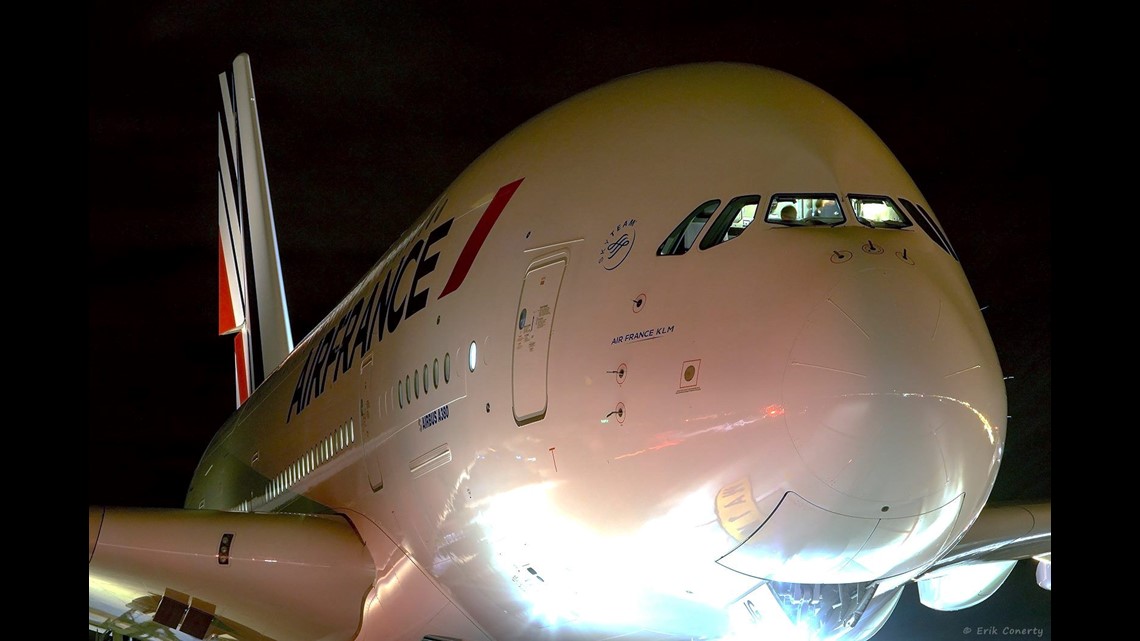 Yes, that was an Airbus A380 at Denver's airport 