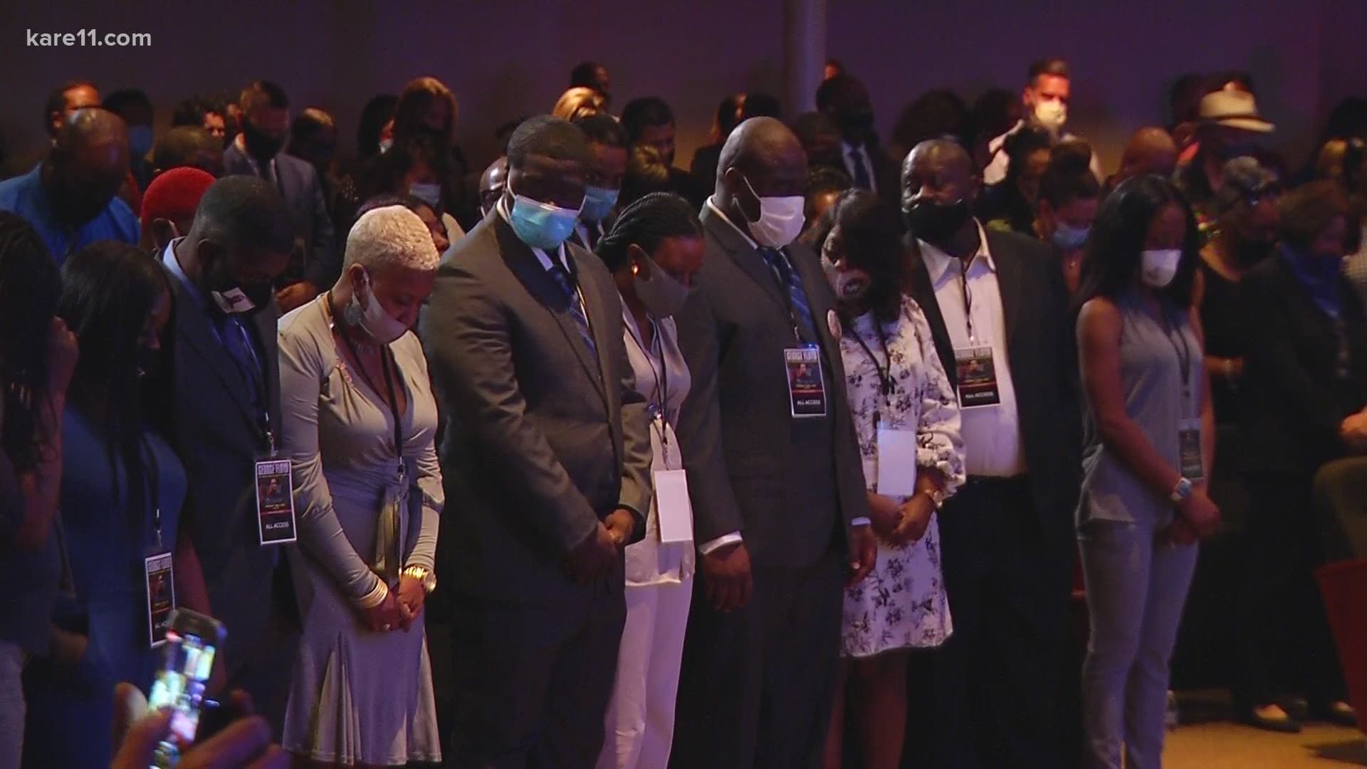 Rev. Al Sharpton held eight minutes and forty six seconds of silence in honor of George Floyd during a Minneapolis memorial service.