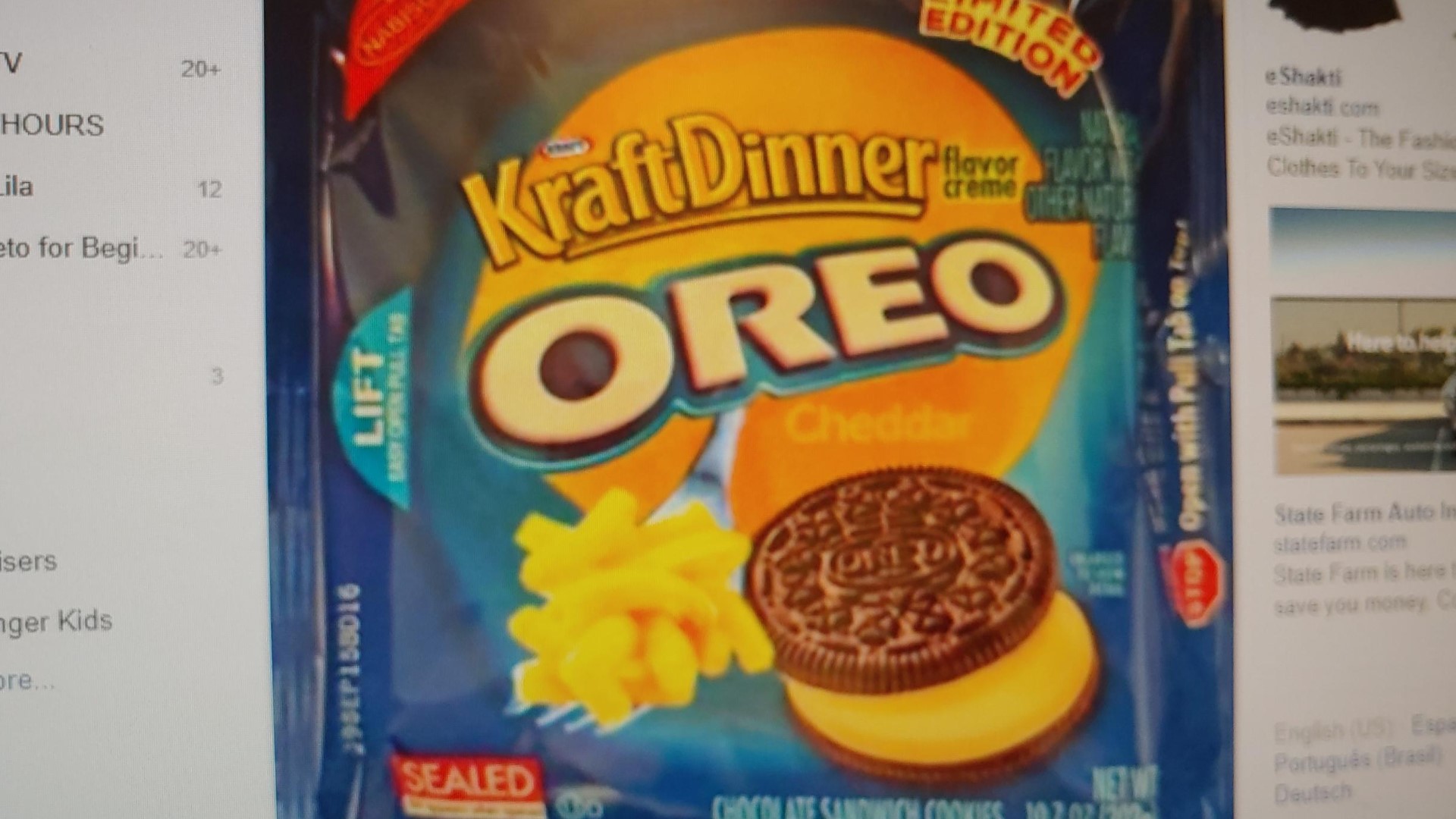 An online claim depicts Kraft Macaroni and Cheese flavored Oreos, but is it real?
