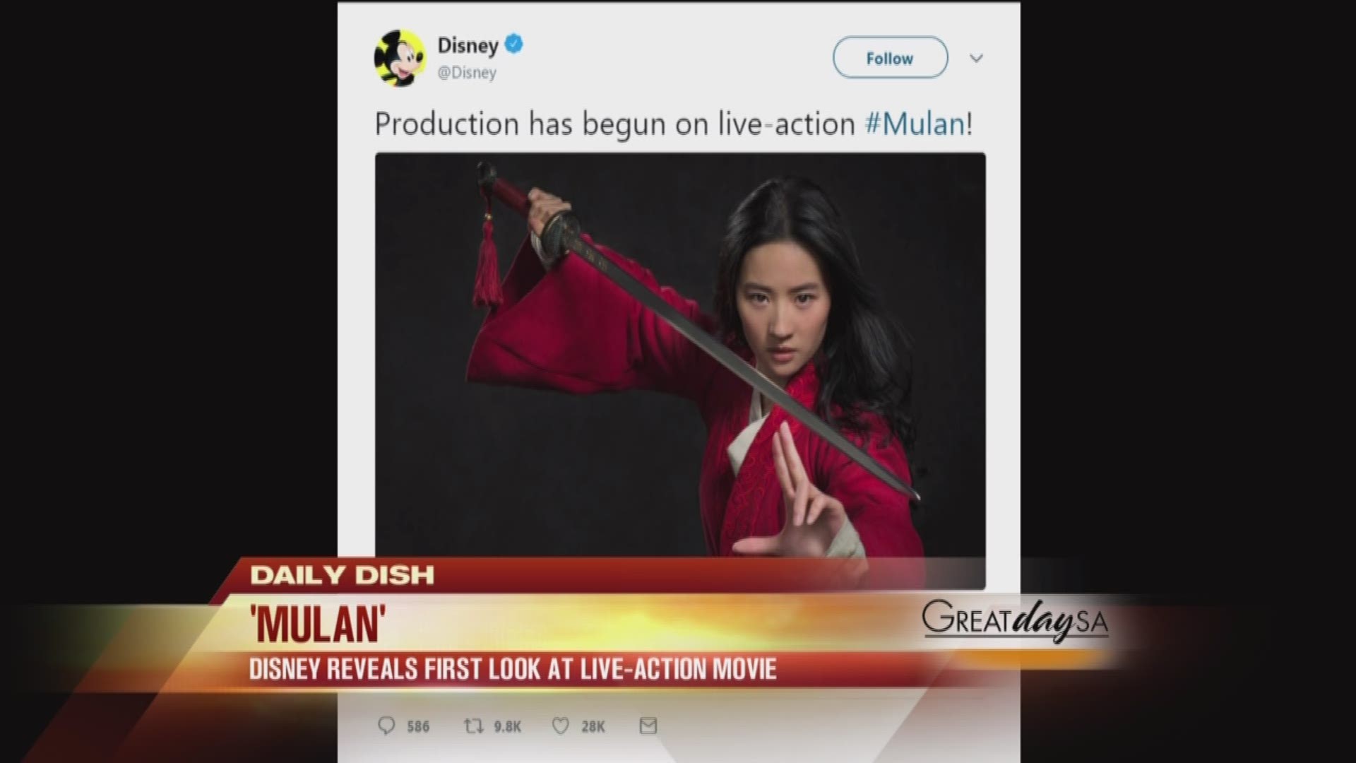 Mulan Production Has Begun!