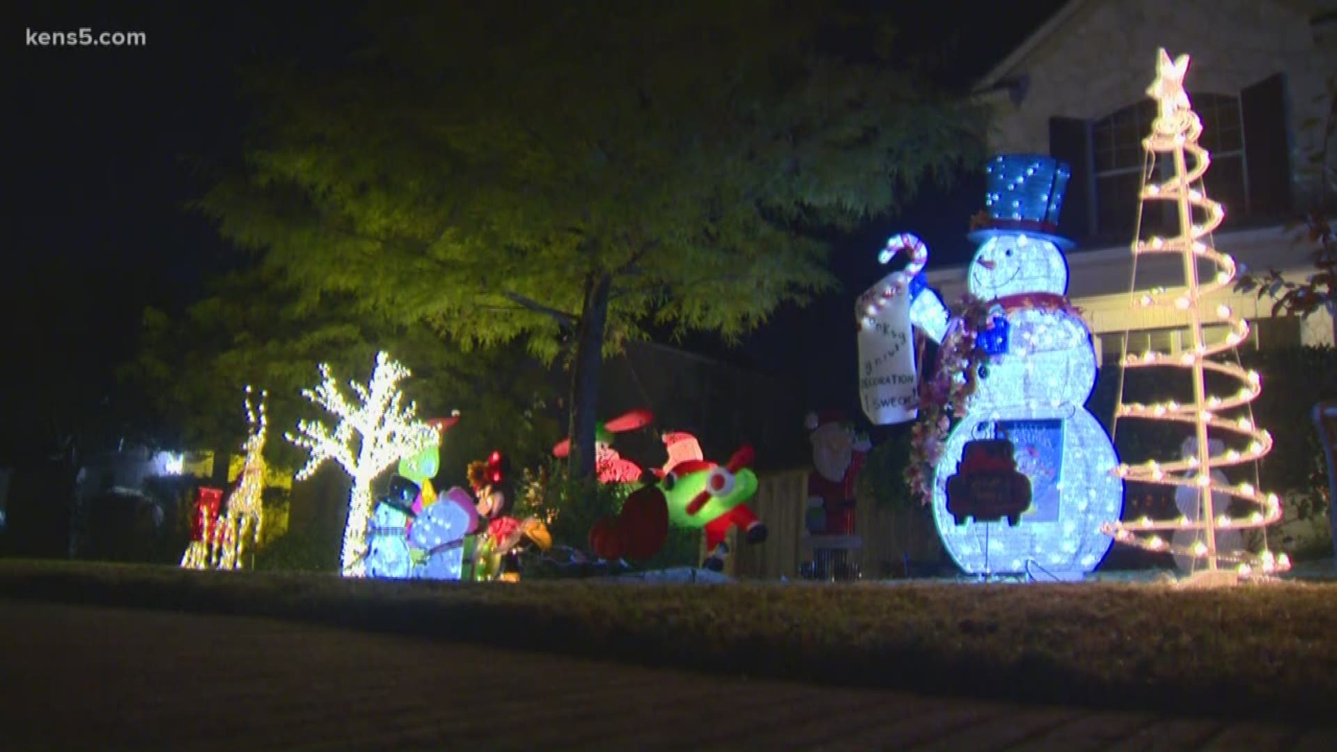 The HOA says the decorations were put up much too early, but the family isn't backing down in a conflict devoid of holiday cheer.