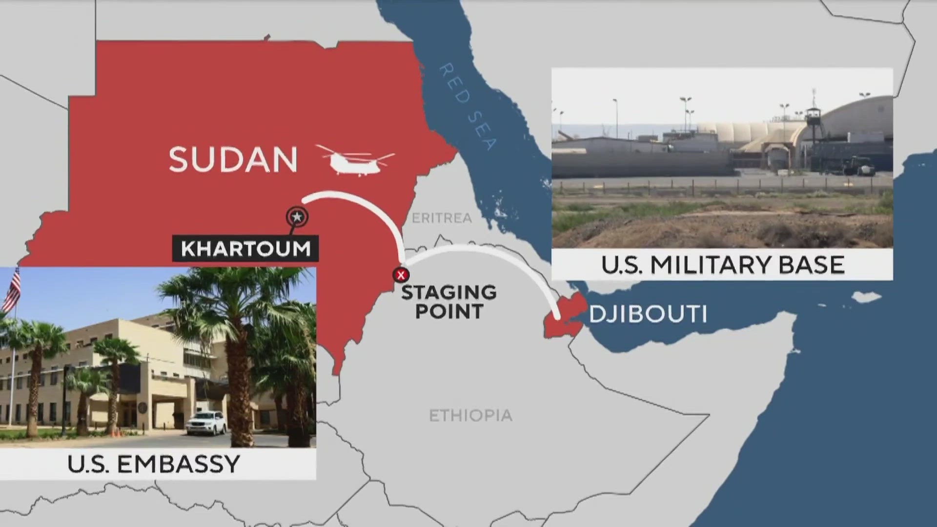 After a week of bloody battles hindered rescue efforts, U.S. special forces swiftly evacuated some 70 U.S. embassy staffers from Khartoum.