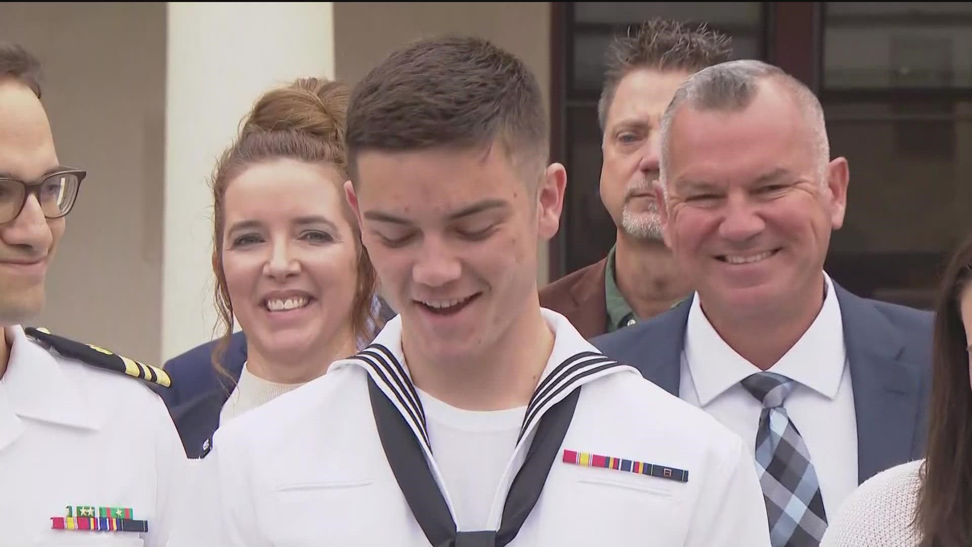 21-year-old Seaman Recruit Ryan Mays began sobbing immediately after verdict was read by the judge.
