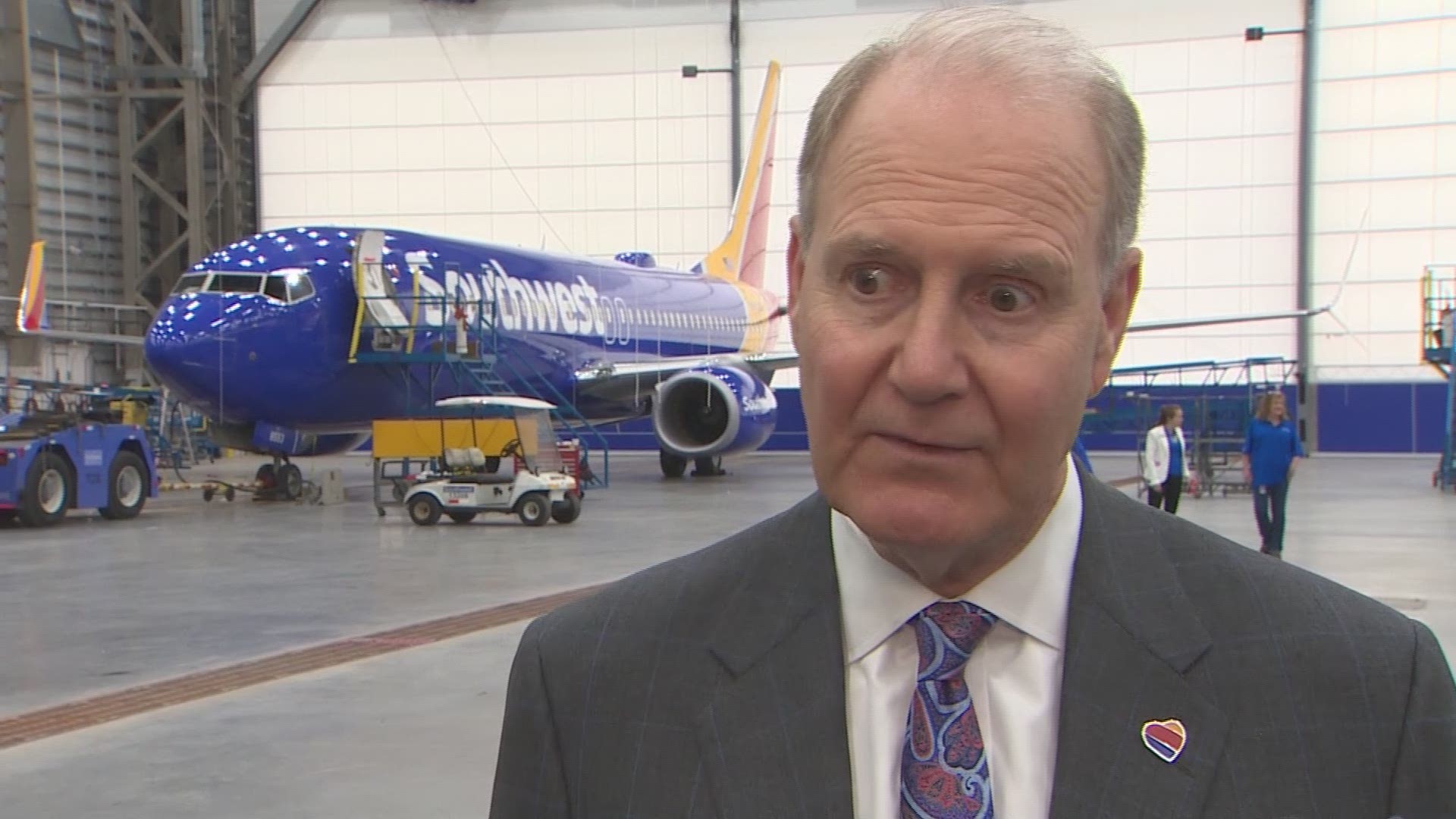 Southwest Airlines CEO Gary Kelly spoke of how the 737 Max is affecting operations in Houston and the safety of Boeing planes. He also hinted about new destinations.