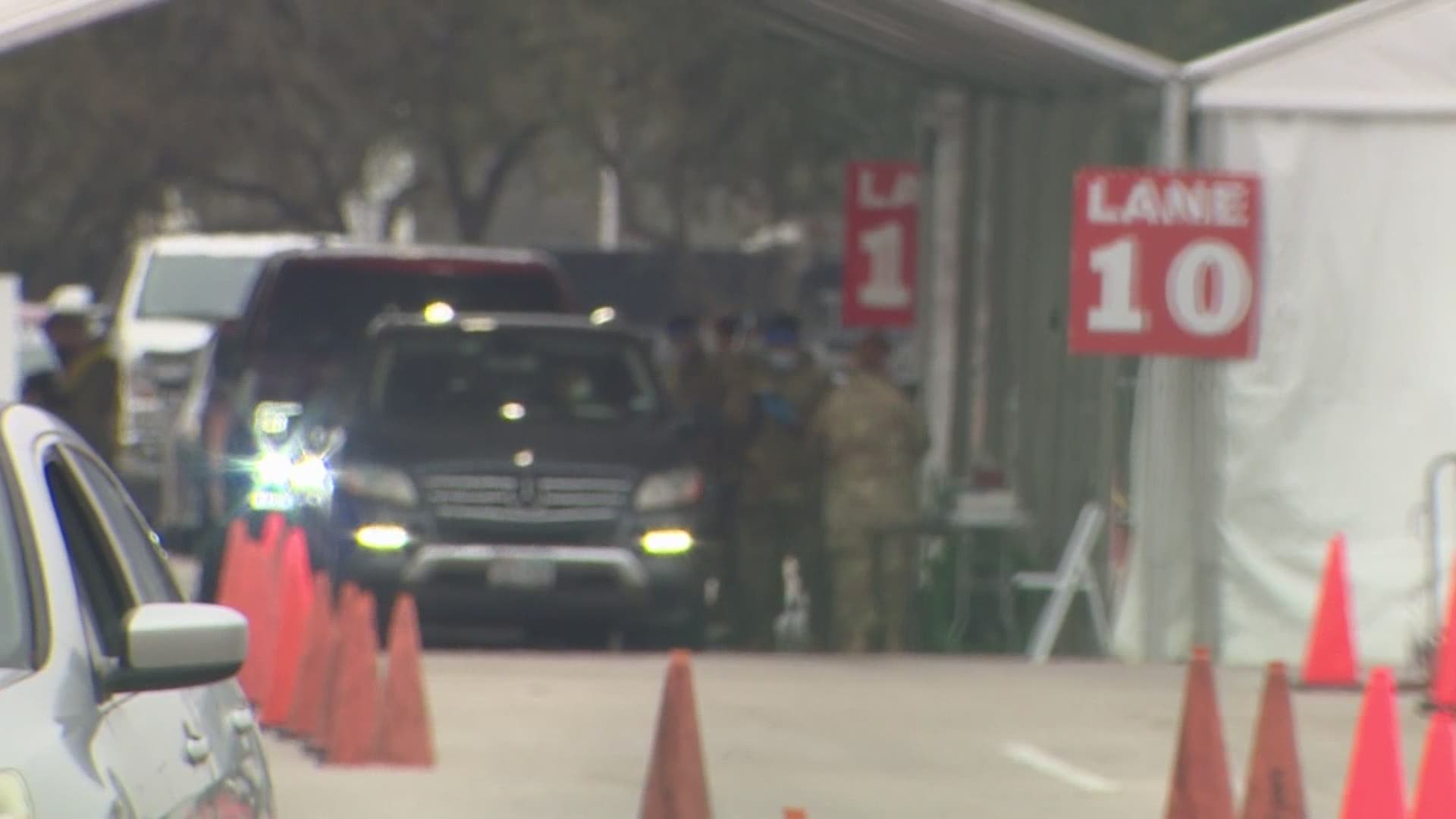 FEMA’s new vaccine super site at NRG Park site was already dealing with the problem of people not showing up for their appointments on its first day.