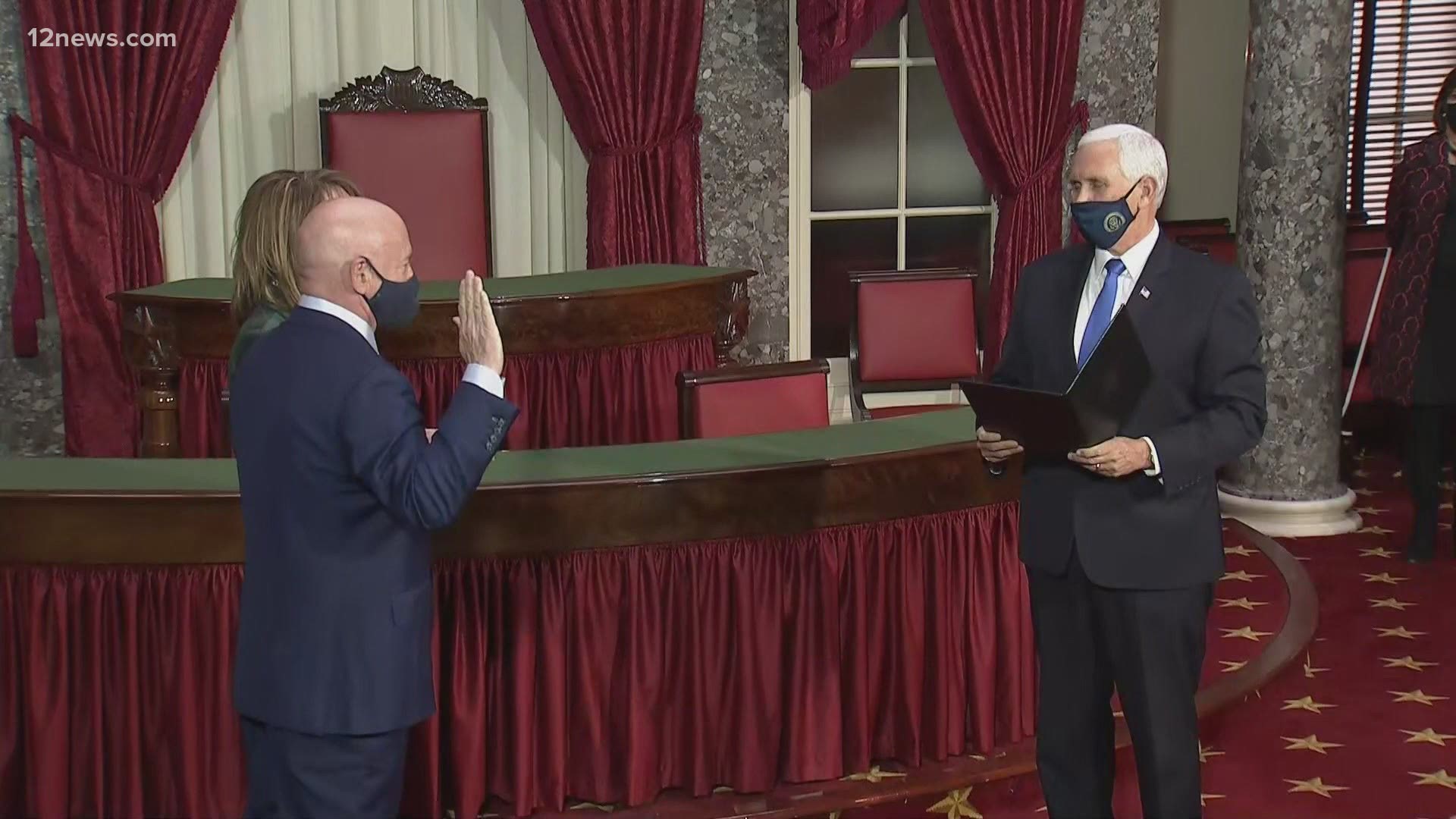 Mark Kelly was sworn in to the United States Senate on Wednesday afternoon. The Democrat won the race for Arizona's U.S. Senate seat against Republian Martha McSally