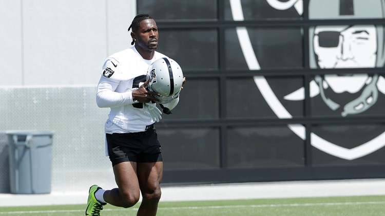 antonio brown raiders helmet