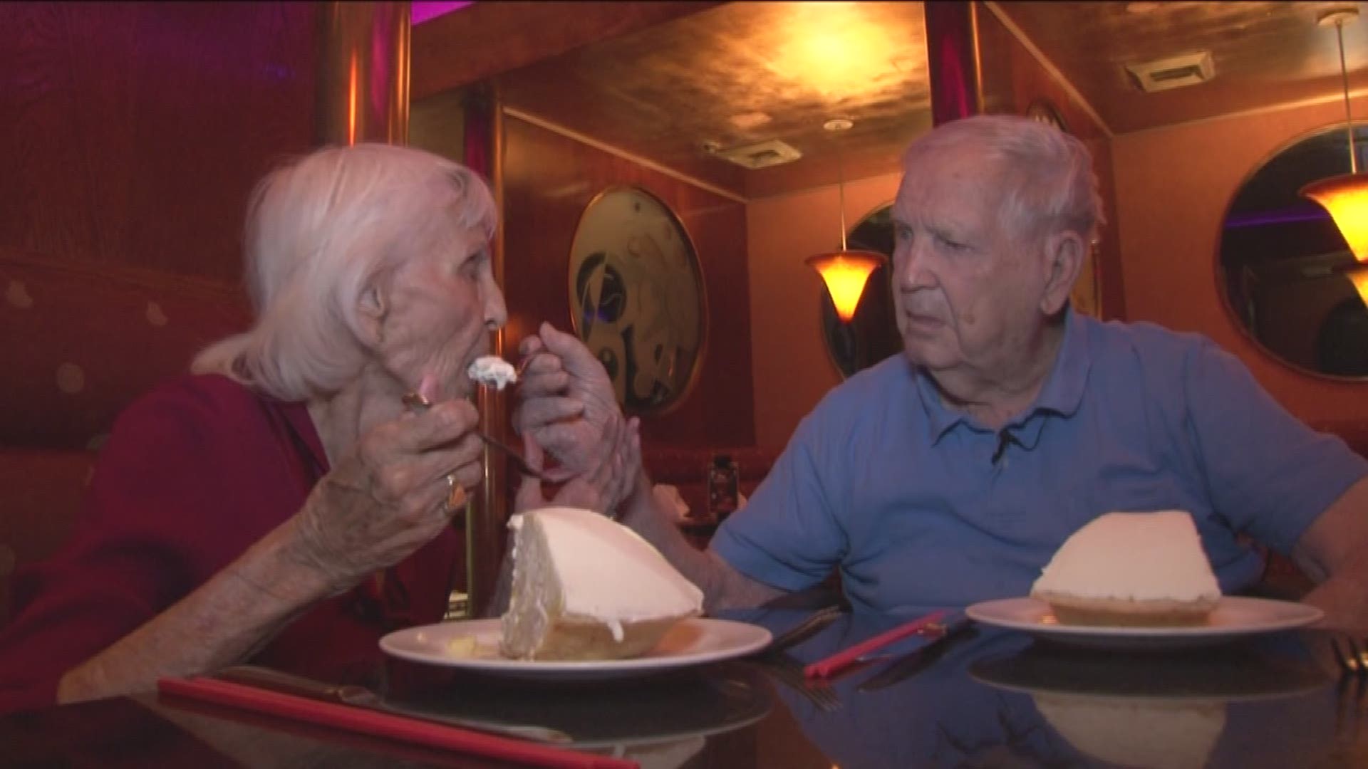 75 years of marriage started with a piece of banana cream pie