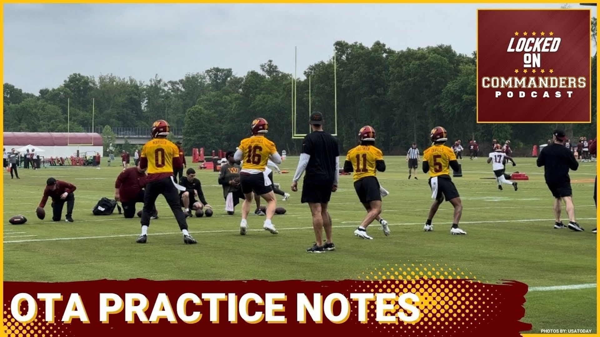 The Washington Commanders held their first open OTA practice, allowing us to see veterans and rookies together for the first time.