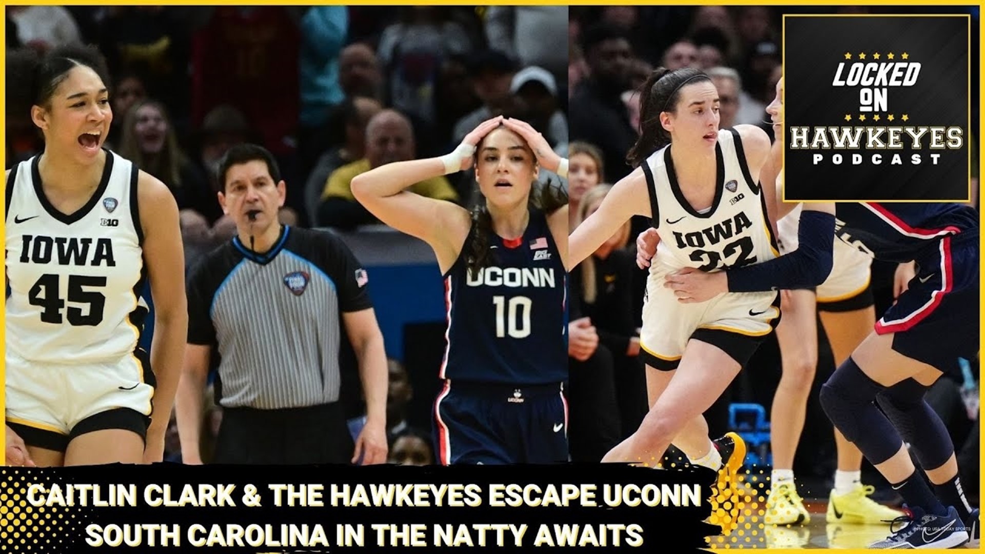 Trent Condon returns for an instant reaction podcast after the Hawkeyes advance past UConn 71-69 and move on to  the National Championship game.