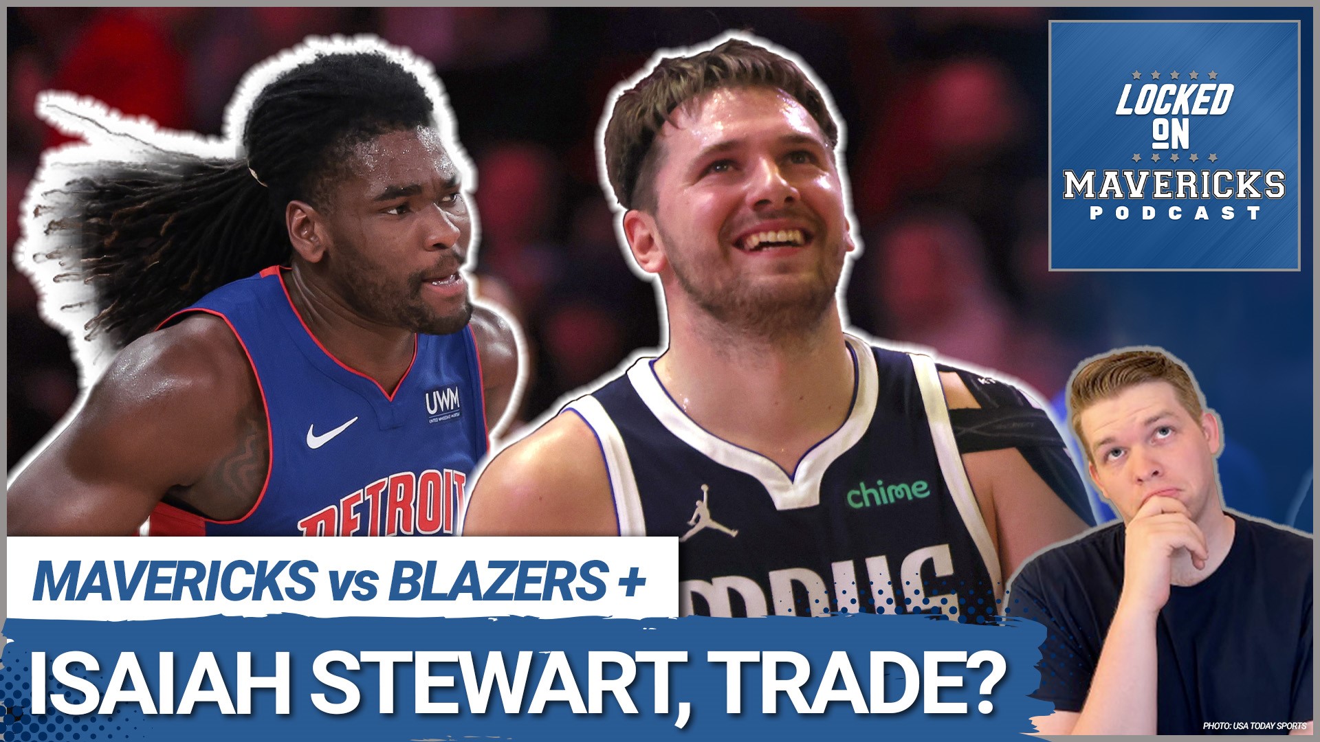 Nick Angstadt talks about the Mavs Trade Rumor and their reported interest in Isaiah Stewart from the Pistons. Then he breaks down Luka Doncic vs Trail Blazers.