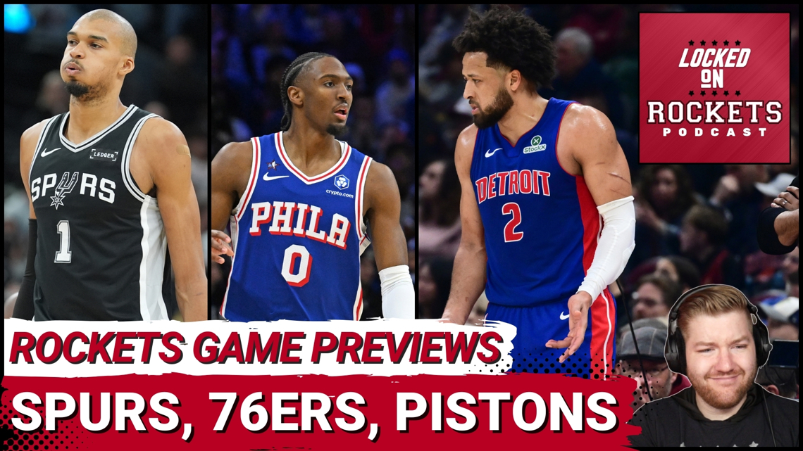 Houston Rockets Game PREVIEWS: Spurs, 76ers, Pistons | Alperen Sengun Vs Victor Wembanyama