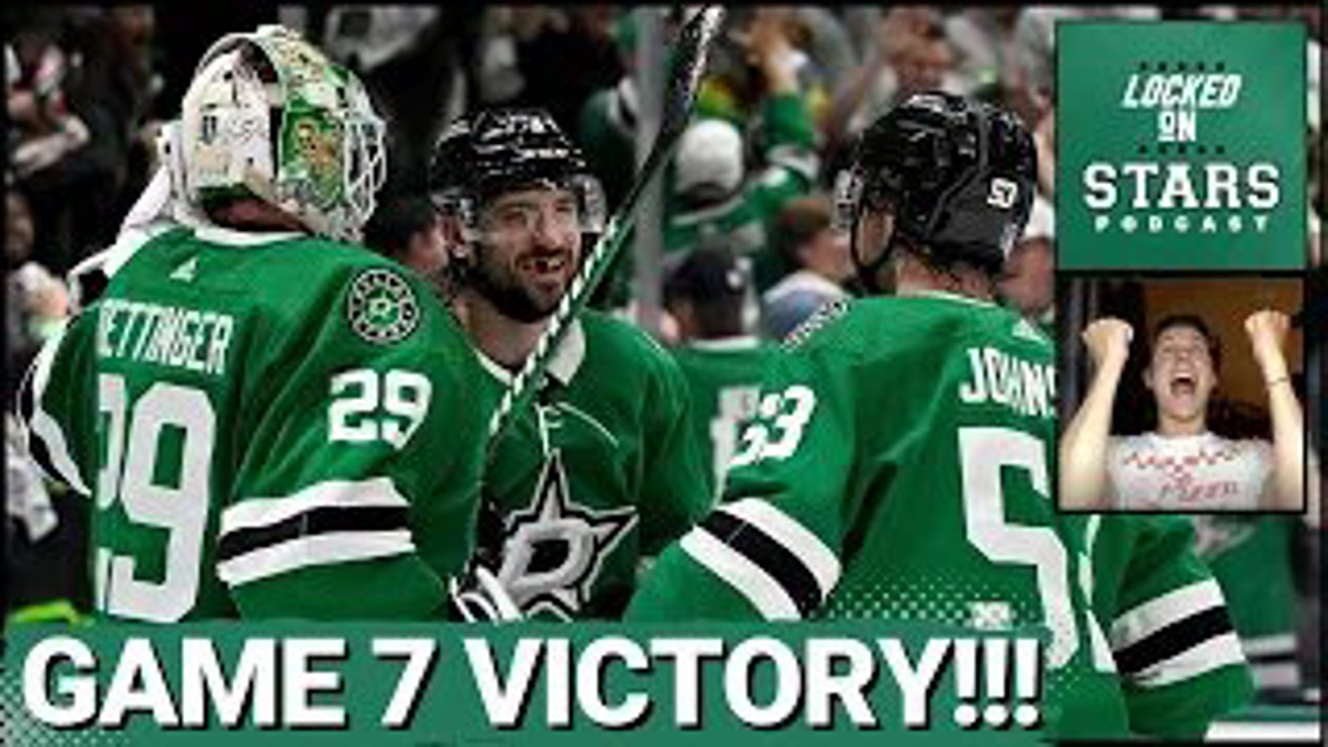 The Dallas Stars defeat the Vegas Golden Knights in Game 7 by a final score of 2-1 to move on in the Stanley Cup Playoffs. Joey reacts to the game and series!