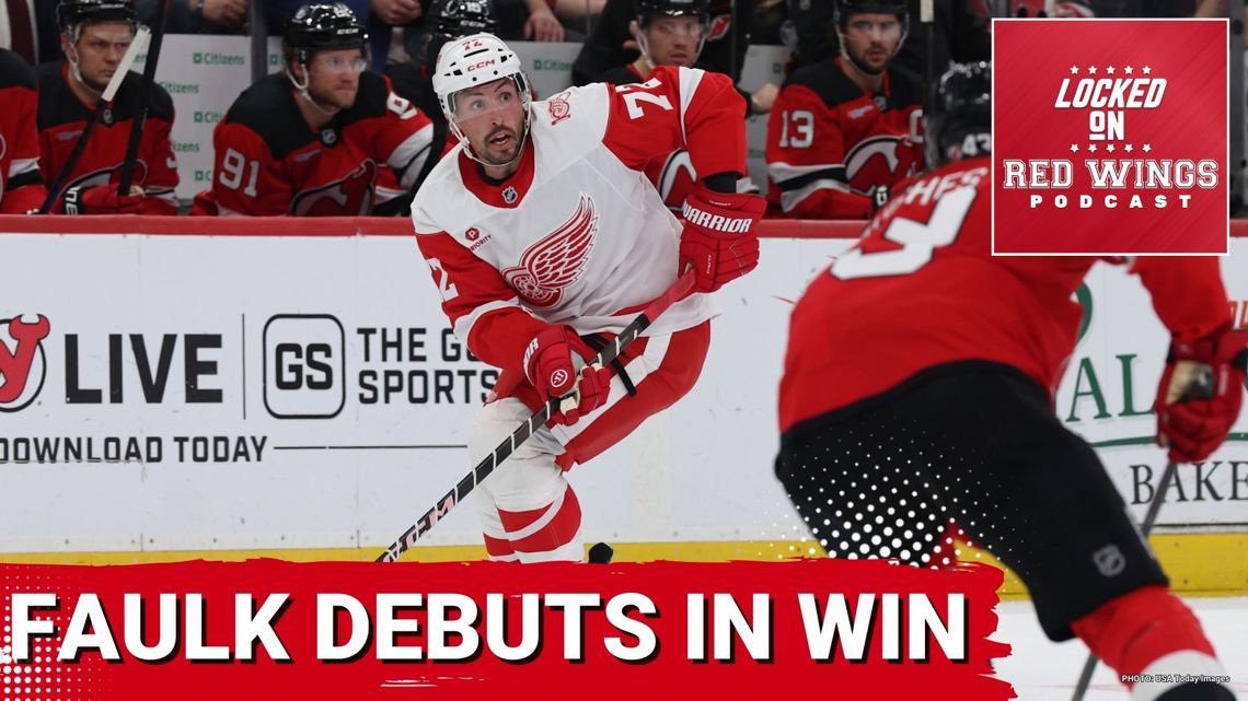 Red Wings add Justin Faulk | Dylan Larkin goes down with injury | Detroit shuts out New Jersey
