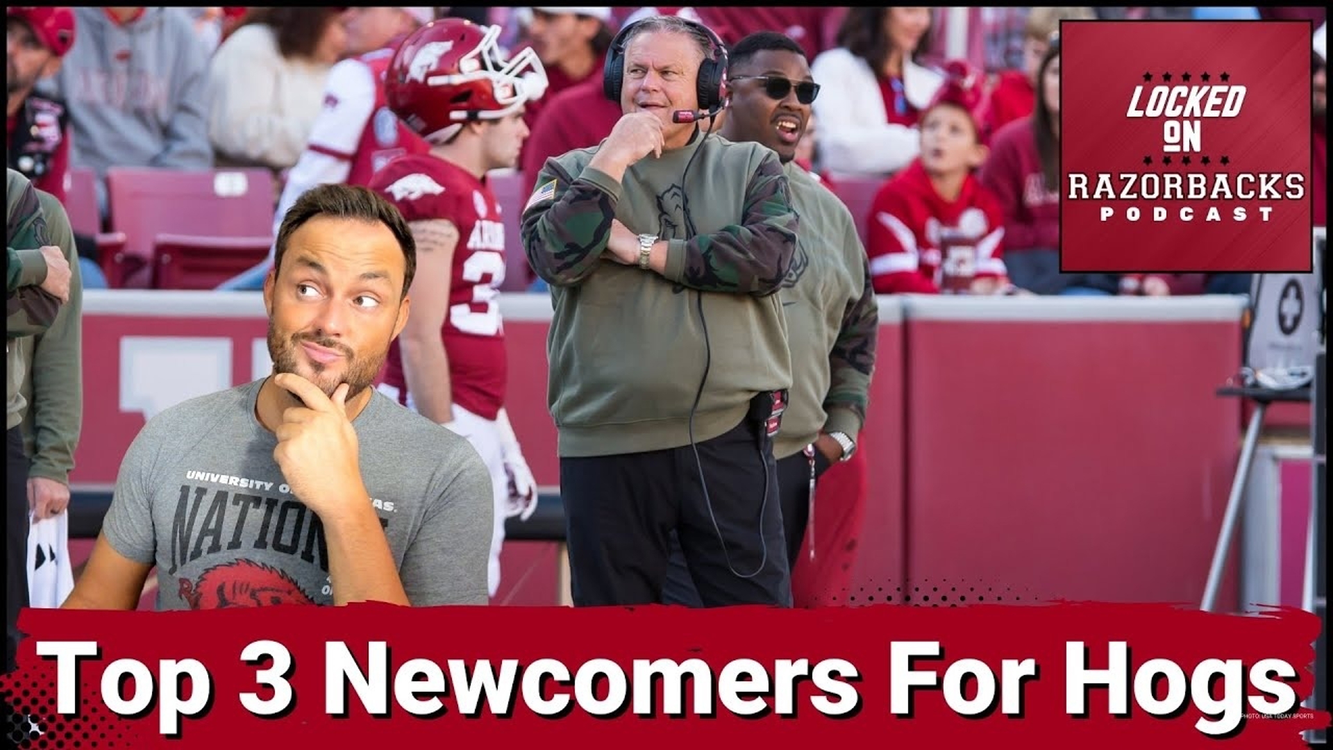 The transfer portal is part of college sports & it's not going away anytime soon. But who are the top 3 new guys on the Hogs that will make a difference in year one?