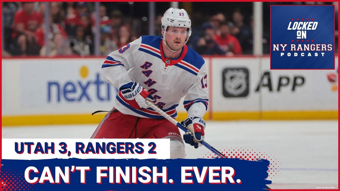 Alexis Lafreniere's INABILITY to finish is UNACCEPTABLE! And it costs the Rangers DEARLY in Utah!