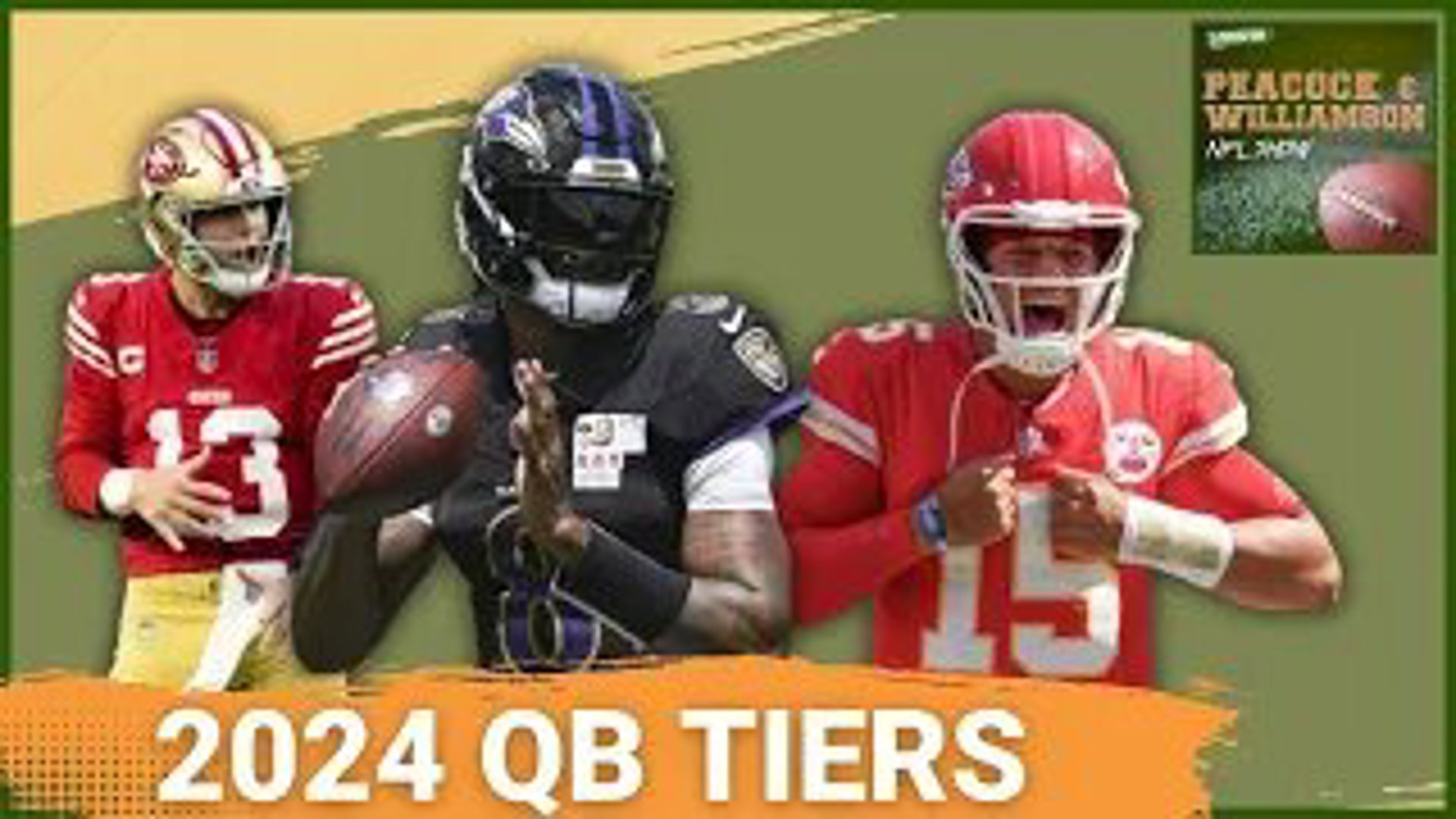 The OG quarterback tier-maker, Mike Sando of The Athletic, joins the show to talk biggest risers/fallers, why MVP Lamar Jackson (again) didn't get voted tier 1.