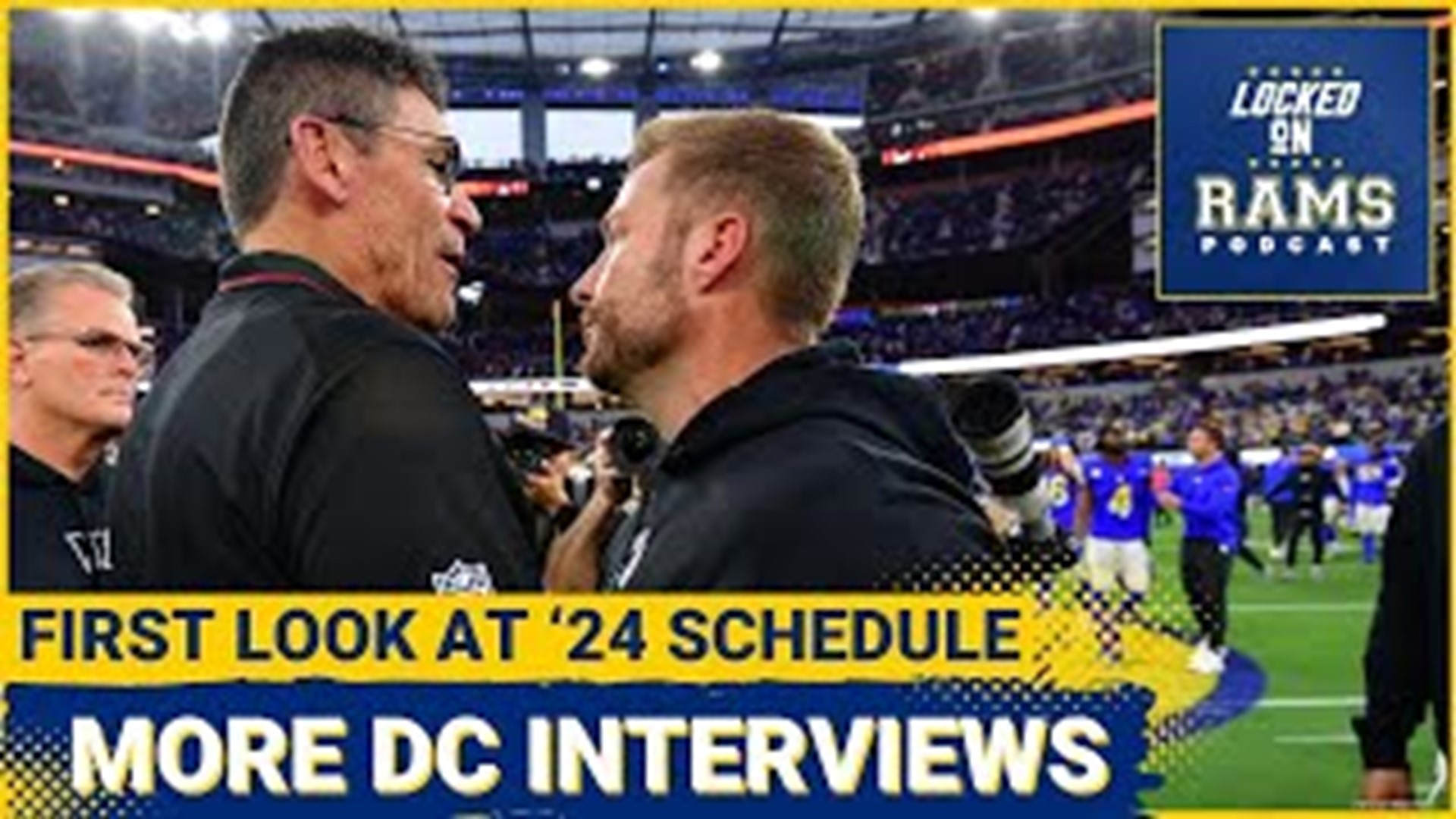 The Los Angeles Rams continue to conduct interviews for their open defensive coordinator position. D-Mac and Travis break down the Rams' DC search.