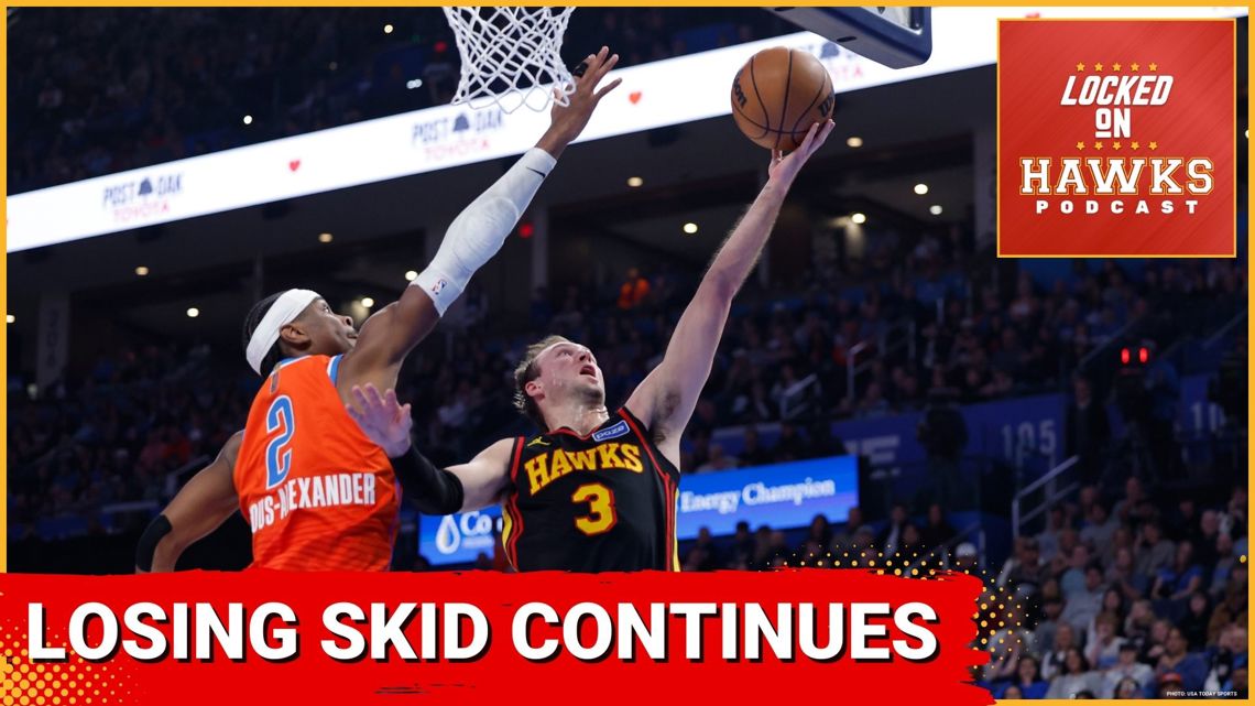 Atlanta Hawks losing streak reaches seven games despite strong effort in Oklahoma City without Trae Young, Jalen Johnson