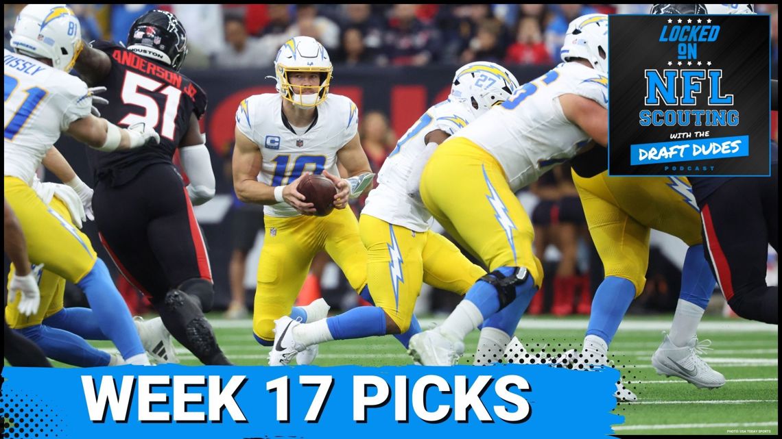 WEEK 17 PICKS: Chargers or Texans? Ravens or Packers? Bills or Eagles? 49ers or Bears?
