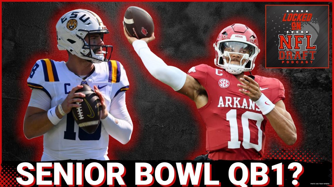 QB BATTLE: LSU’s Garrett Nussmeier vs. Arkansas’ Taylen Green — Who EMERGES as Senior Bowl Star?