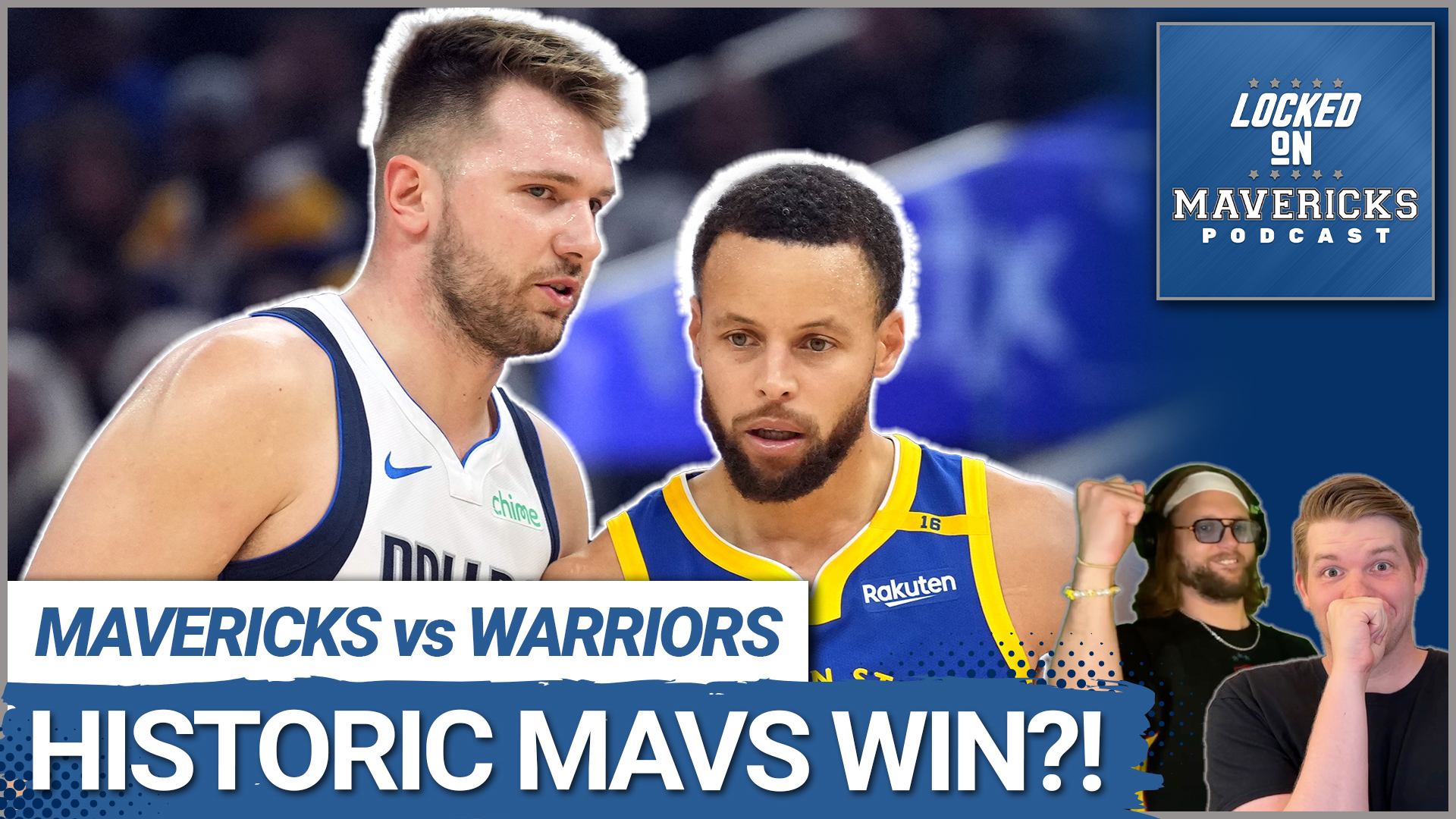 The Dallas Mavericks defeat the Golden State Warriors 143-133 in a high-scoring game. Luka Doncic leads with 45 points, while Klay Thompson scores 29 for the Mavs.