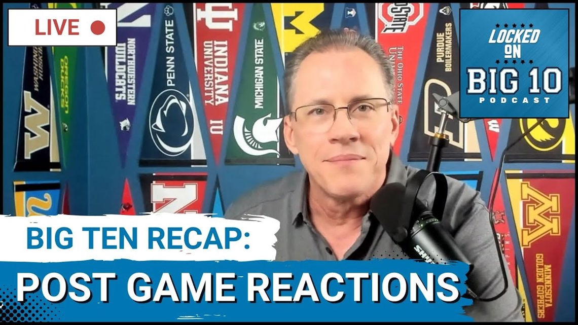 LIVE POSTGAME REACTION: Iowa at USC; Indiana STILL PERFECT, Oregon WINS! Michigan SCARE!
