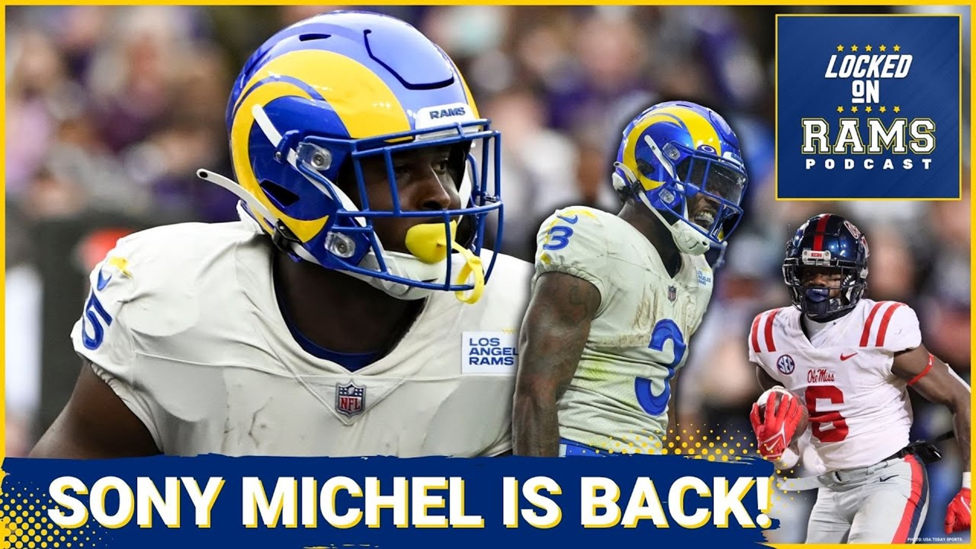 Rams Sign Sony Michel, Which Rams RB Will Get Cut, Impact on Cam Akers,  Zach Evans Star Potential